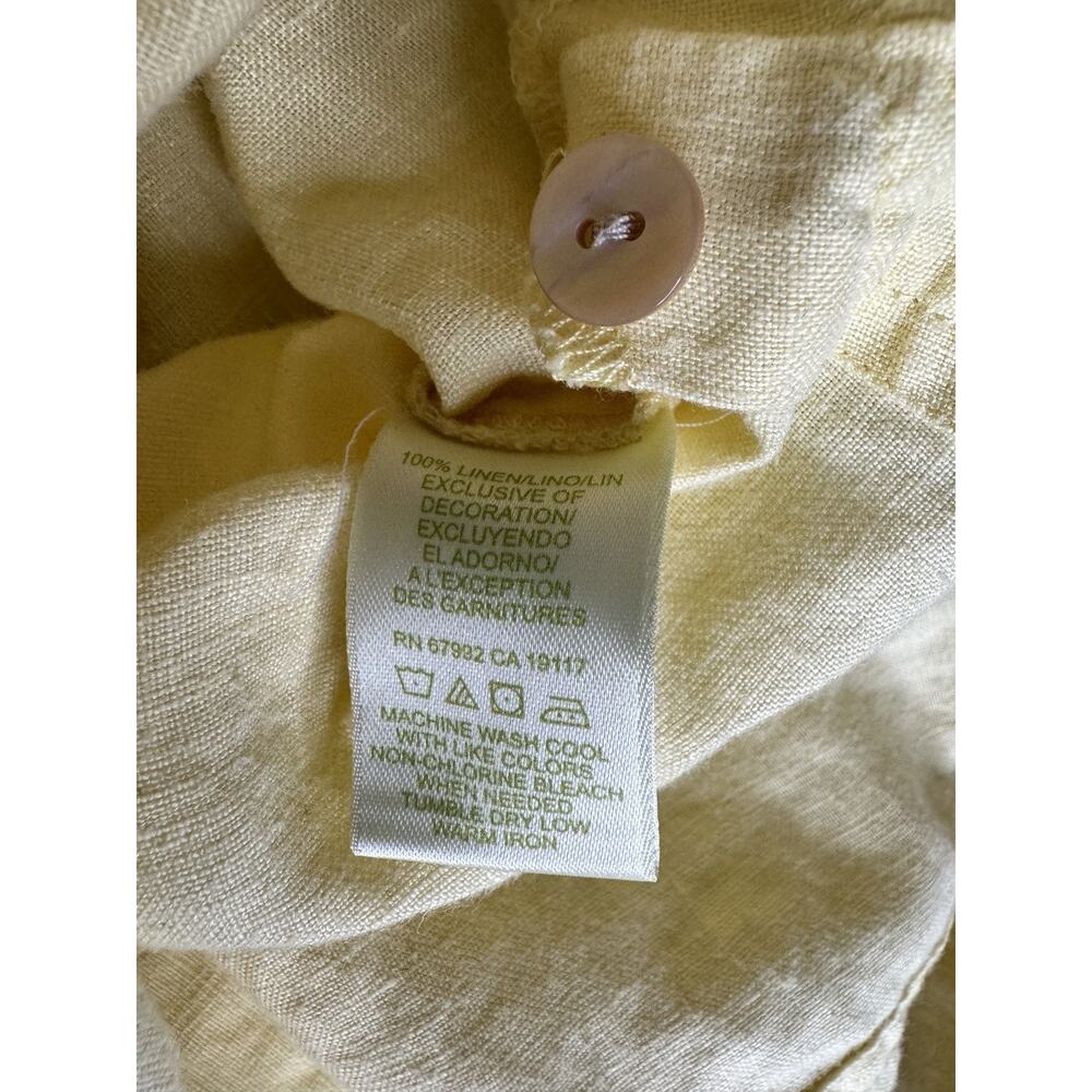Sigrid Olsen Womens 100% Linen Button Up Shirt L … - image 6